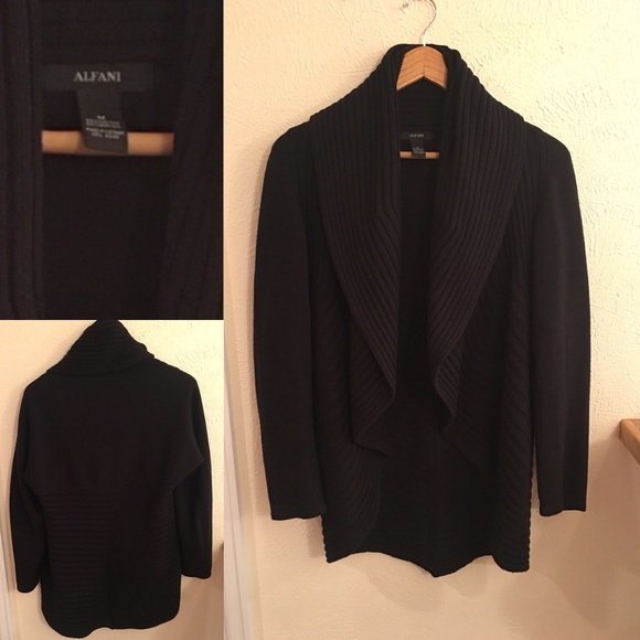 Alfani Sweaters - Alfani Black Cardigan Size M